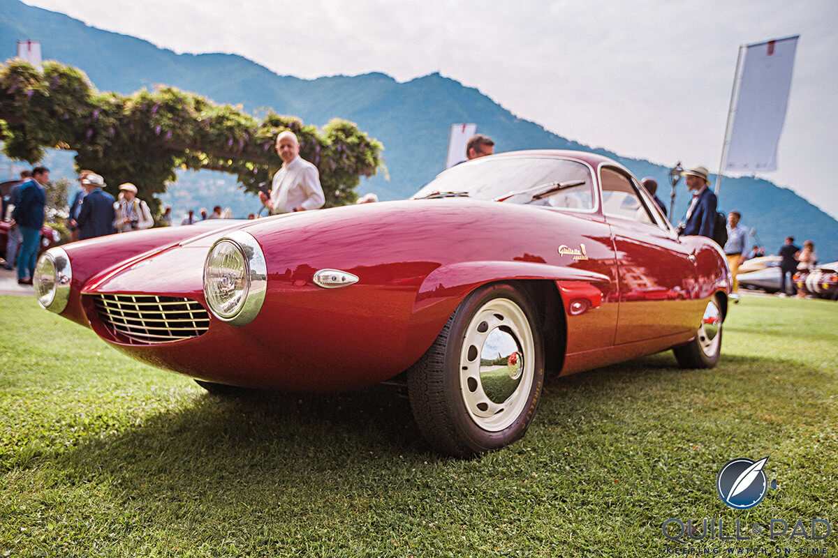 Winner of the prestigious Concorso d’Eleganza 2017 was this 1957 Alfa Romeo Giulietta SS prototype owned by Corrado Lopresto 