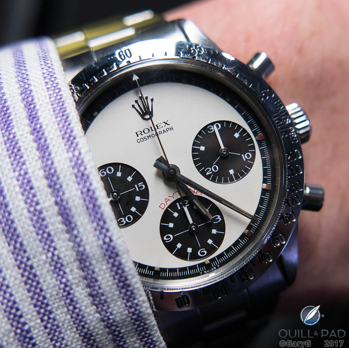 Rolex Daytona “Paul Newman” on the author’s wrist