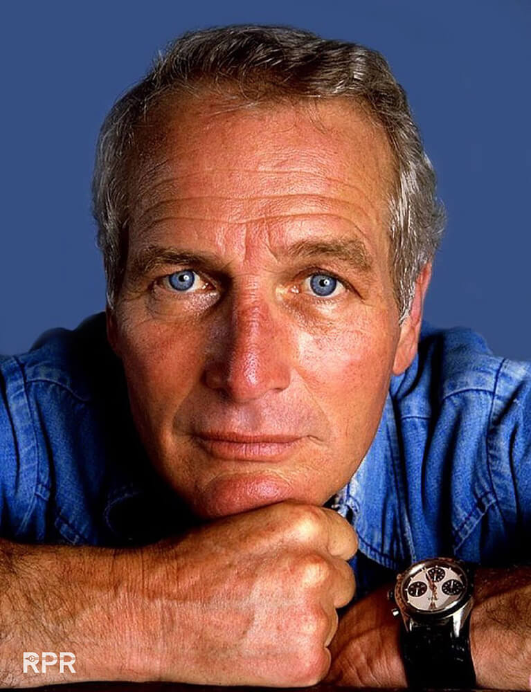 Paul Newman wearing his Rolex Daytona “Paul Newman” (photo courtesy www.rolexpassionreport.com)