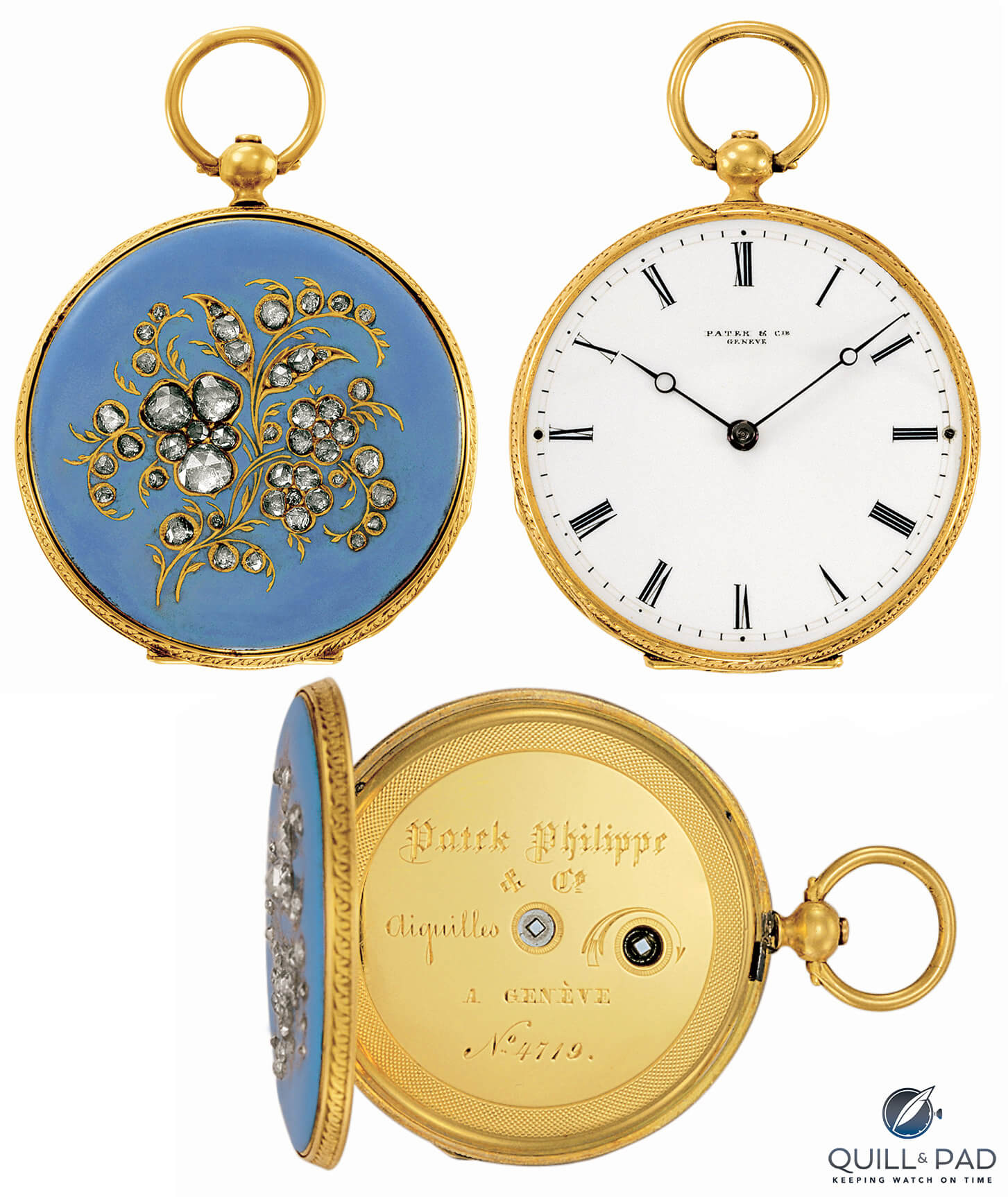Patek Philippe pendant watch no. 4719 sold to Queen Victoria in 1851