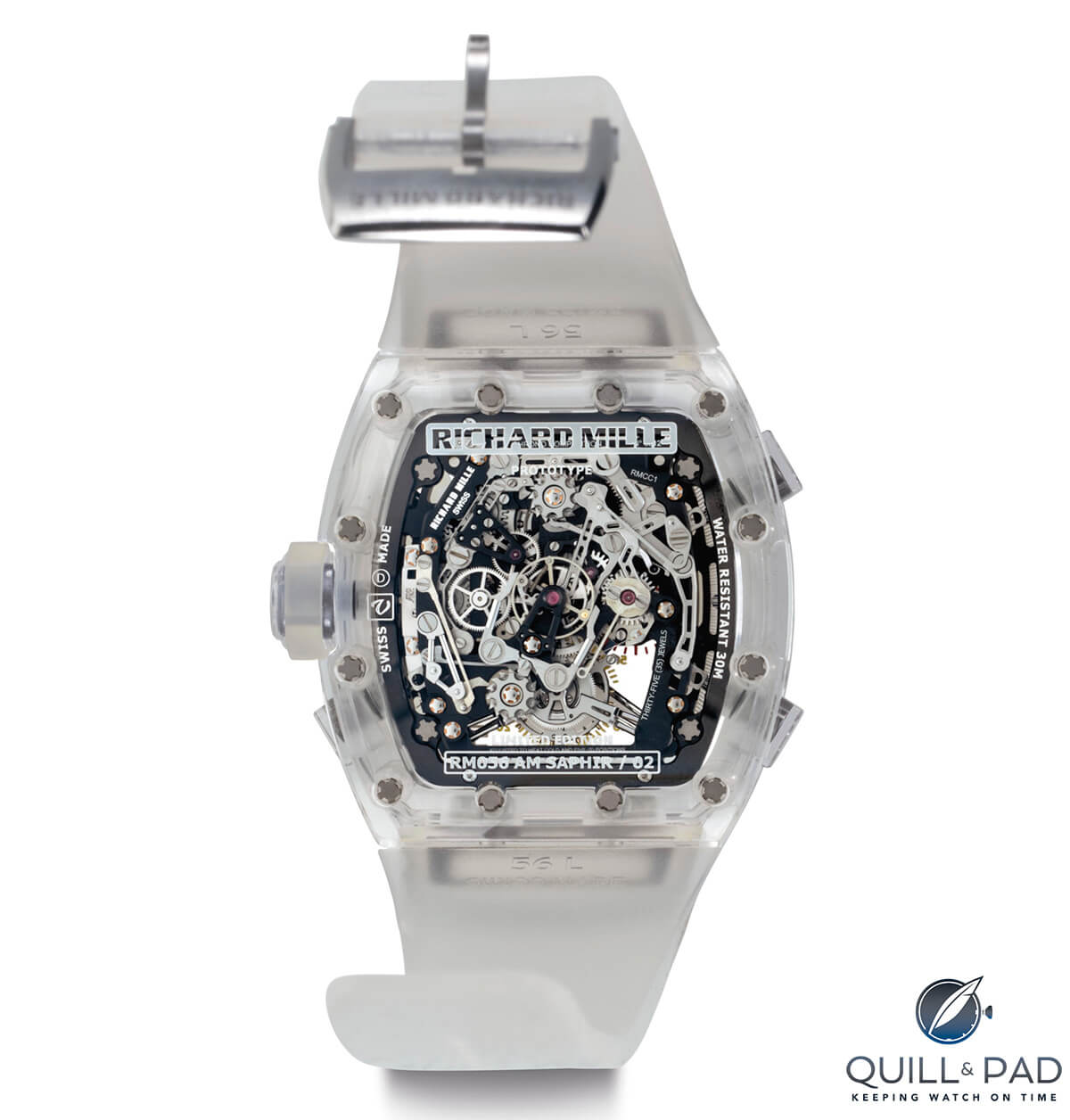Christies lot 228: Richard Mille RM 056 Prototype No. 2 (back view)