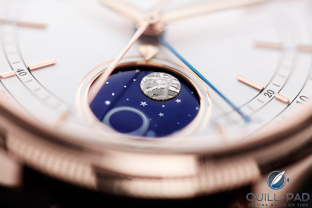 The meteorite moon of the Rolex Cellini Moonphase