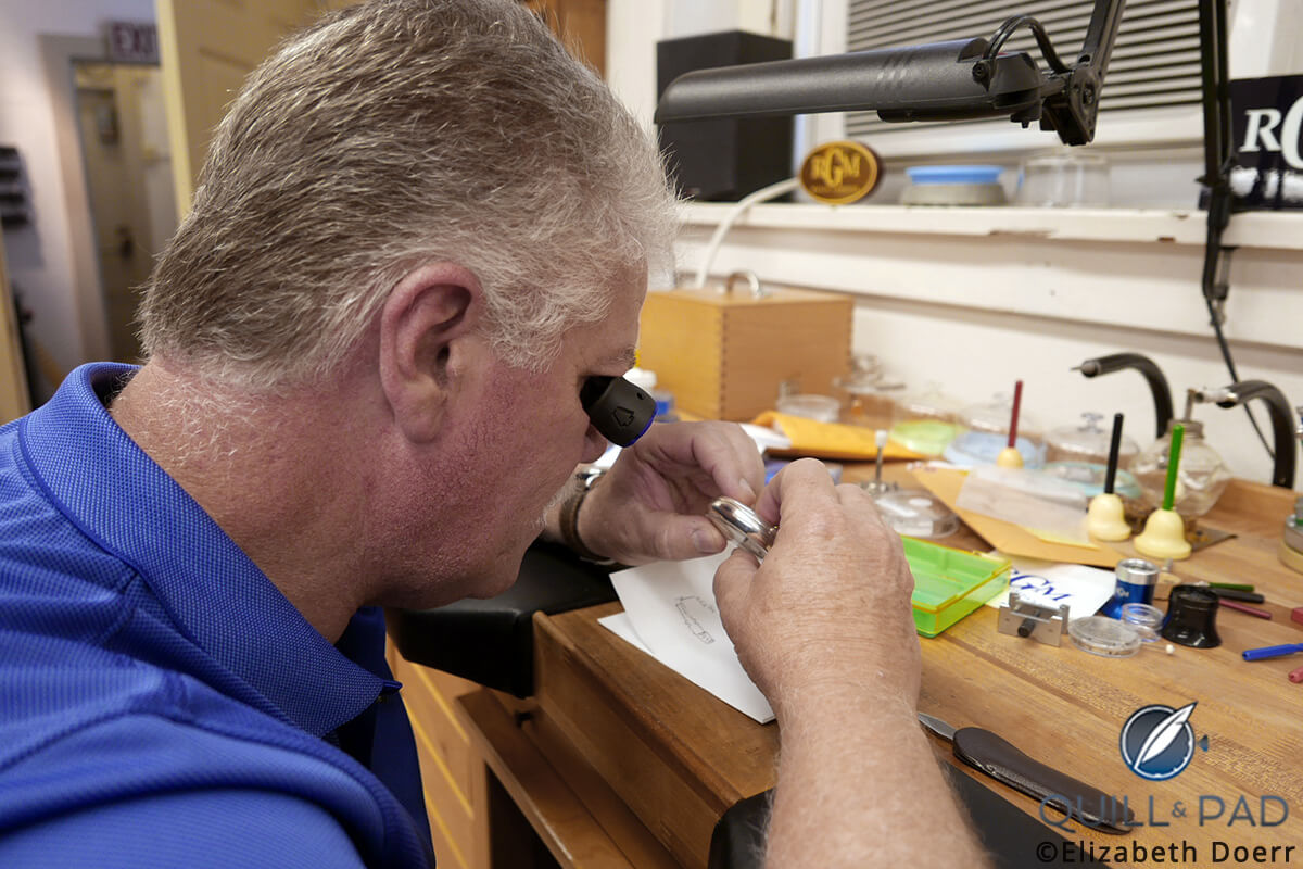 RGM founder Roland Murphy at the bench