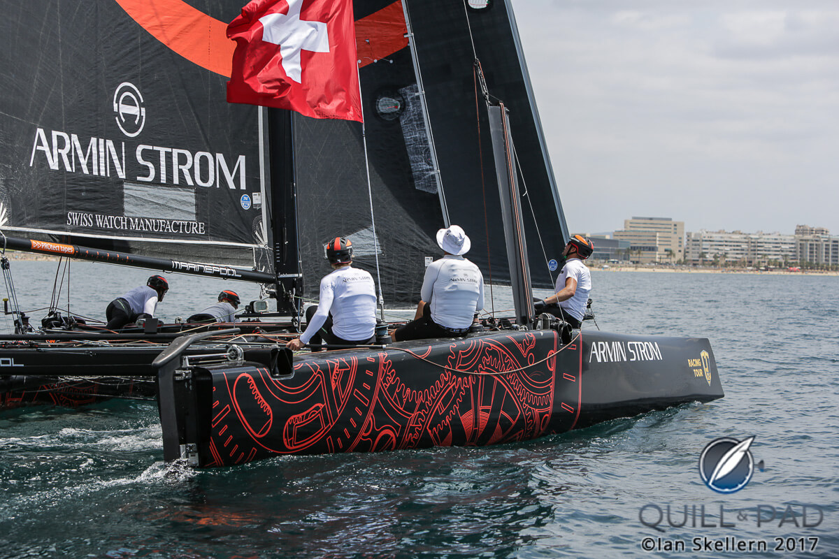 On the water with the Armin Strom Sailing Team in Palma de Mallorca