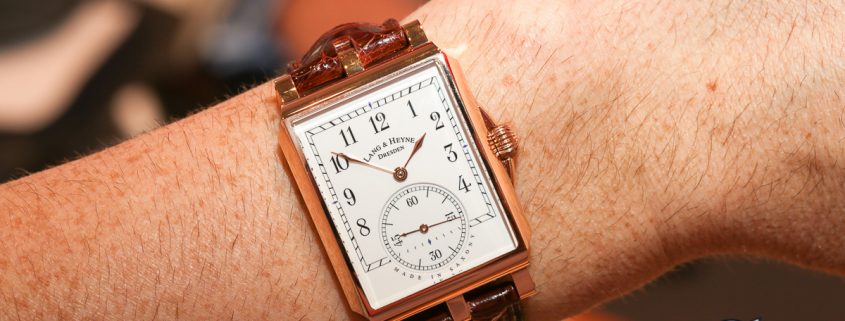 Lang & Heyne Georg in red gold on the wrist