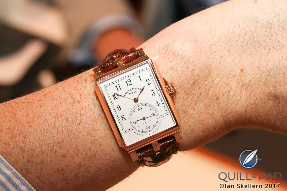 Lang & Heyne Georg in red gold on the wrist