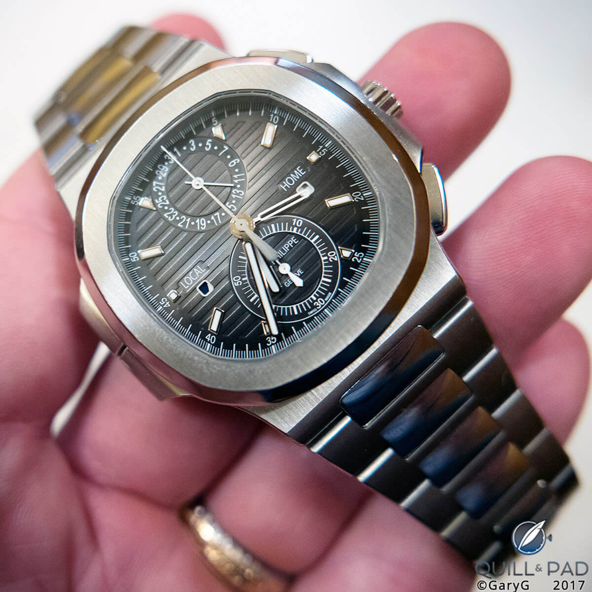 Seen at RedBar New York: Patek Philippe Reference 5990 Travel Chronograph