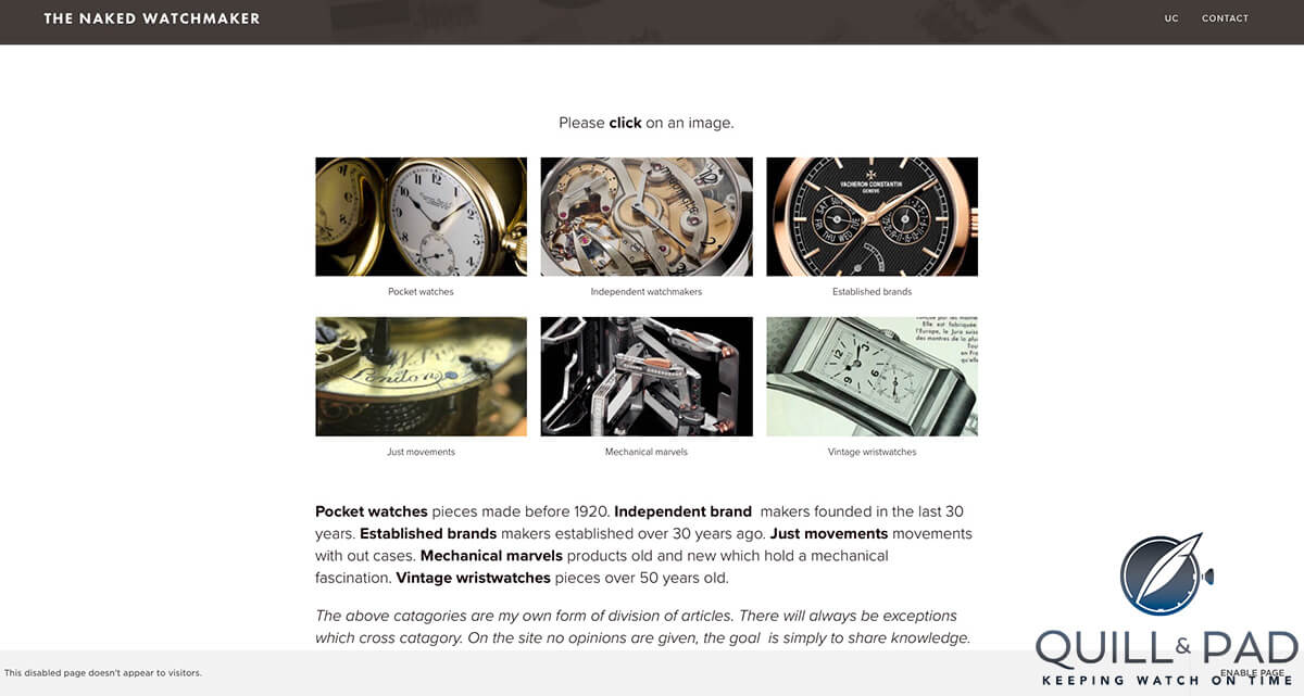 The Naked Watchmaker: Pocket watches (site under construction)
