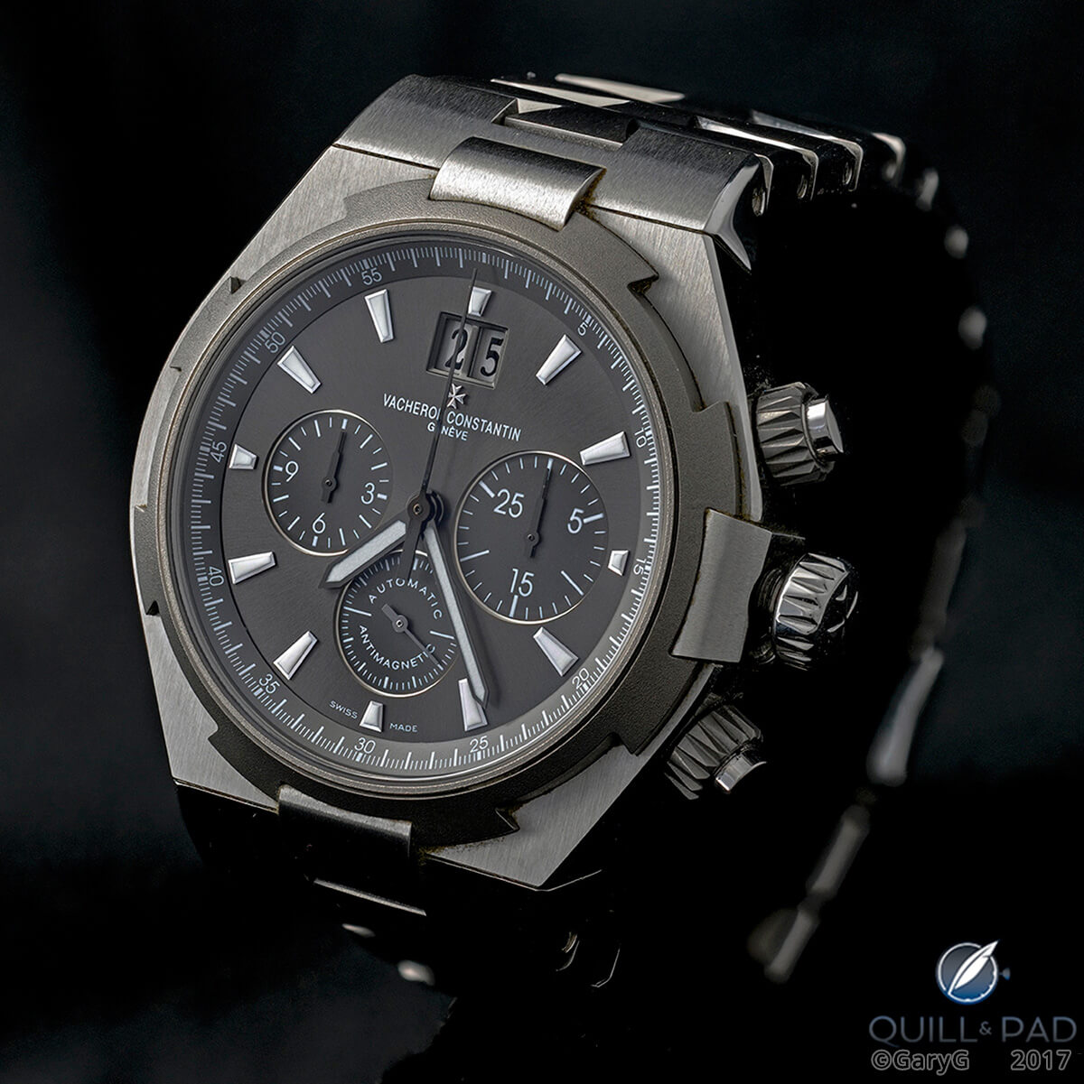 Vacheron Constantin Overseas Chronograph with movement based on the Victorin Piguet/Blancpain Caliber 1185