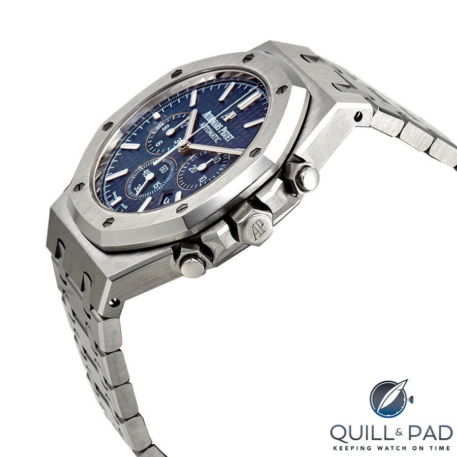 Audemars Piguet Royal Oak Chronograph in stainless steel with blue dial