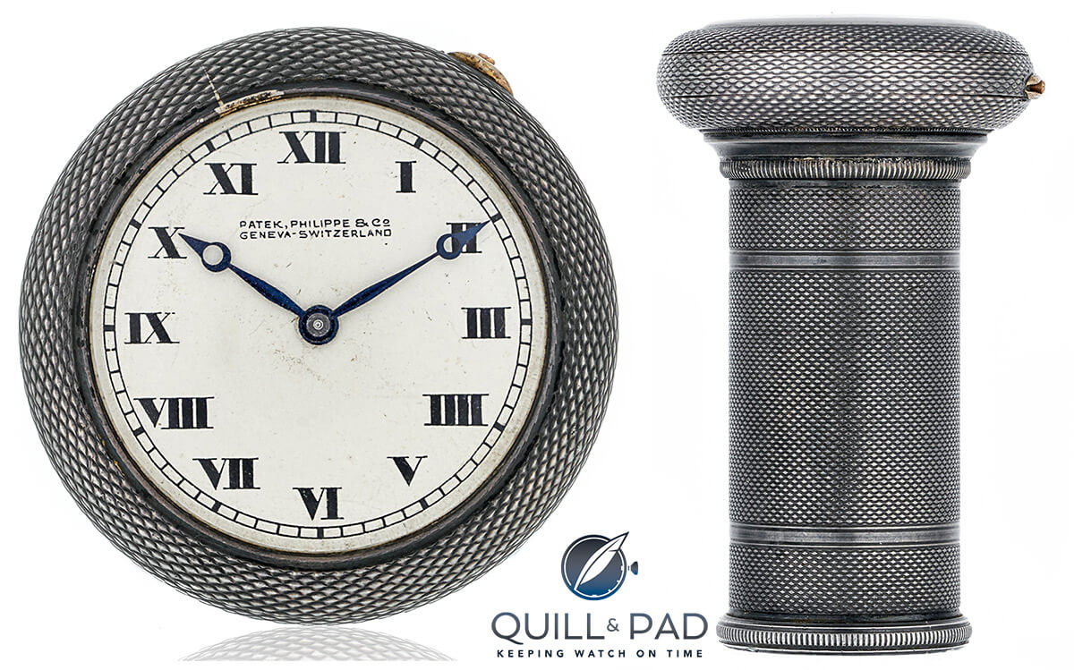 James Ward Packard’s Patek Philippe walking stick, the watch is in the handle