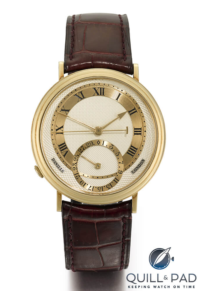 George Daniels Millennium wristwatch in yellow gold