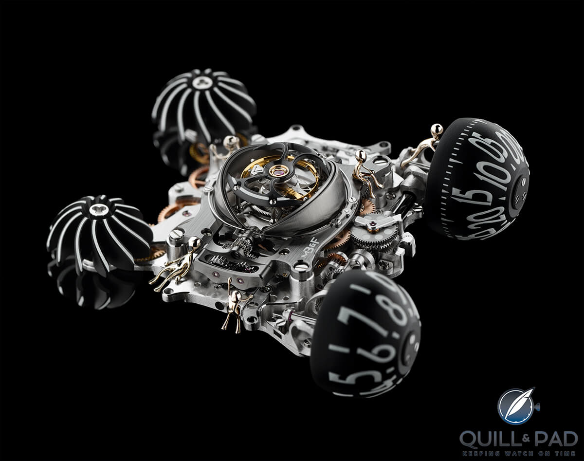 Looking at the Engine under the hood of MB&F HM6 Alien Nation