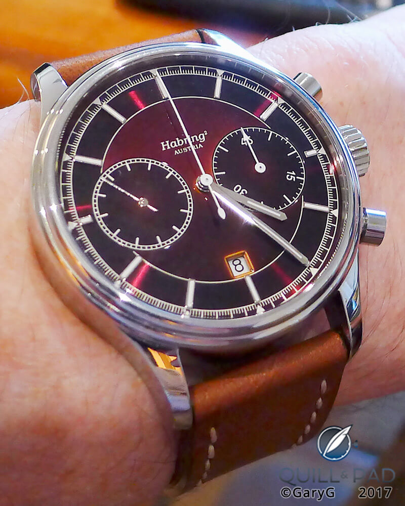 Sincere limited edition Sport Chronograph from Habring2 on the author’s wrist