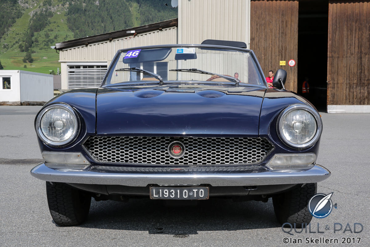 1971 Fiat 124 Sport Spider in the 2017 Passione Engadina rally
