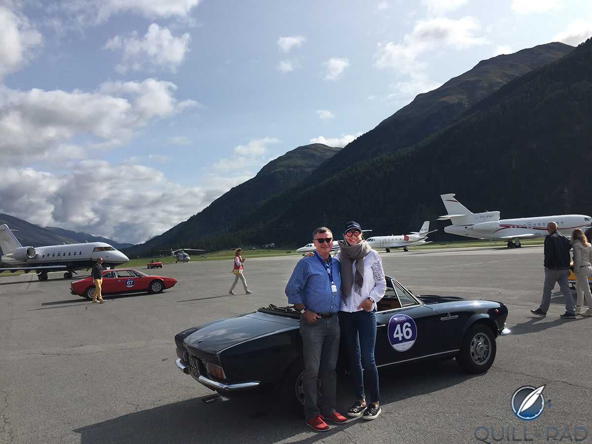 At the Engadina airport in St. Moritz on Sunday morning for the last trial in the 2017 Passione Engadina