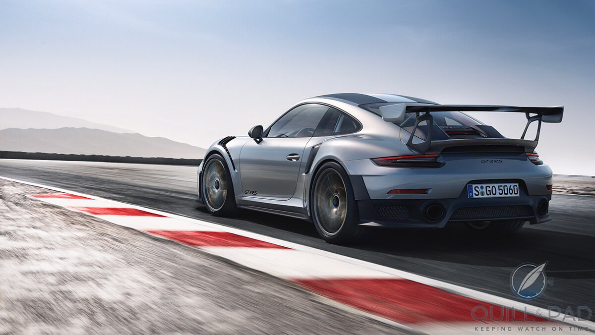 The view of a 2018 Porsche 911 GT2 RS that most will see off the lights