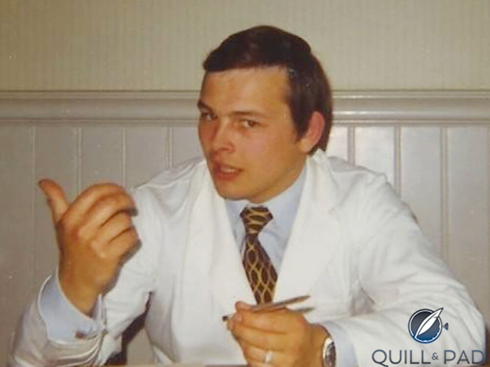 A young Philippe Dufour – is that a Memovox on his wrist? (photo courtesy Le Club Horloger)