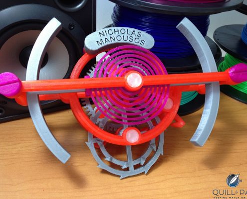 3D printed tourbillon model by Nicholas Manousos