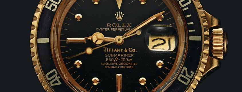 Tiffany Rolex Submariner Reference 1680 owned by Sylvester Stallone from from 'A Man and His Watch'