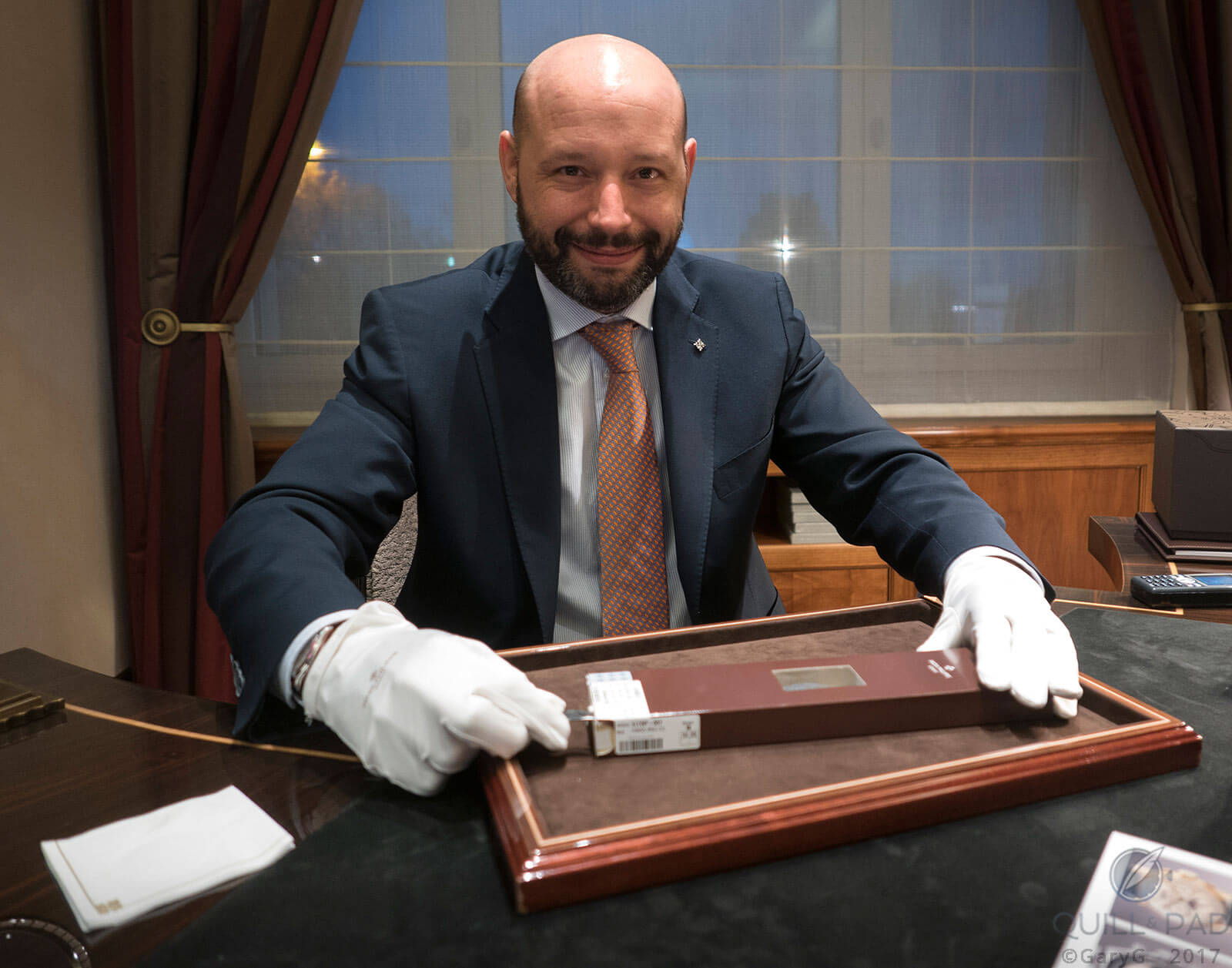 Moment of truth: breaking the seal for a new delivery at the Patek Philippe Geneva Salon
