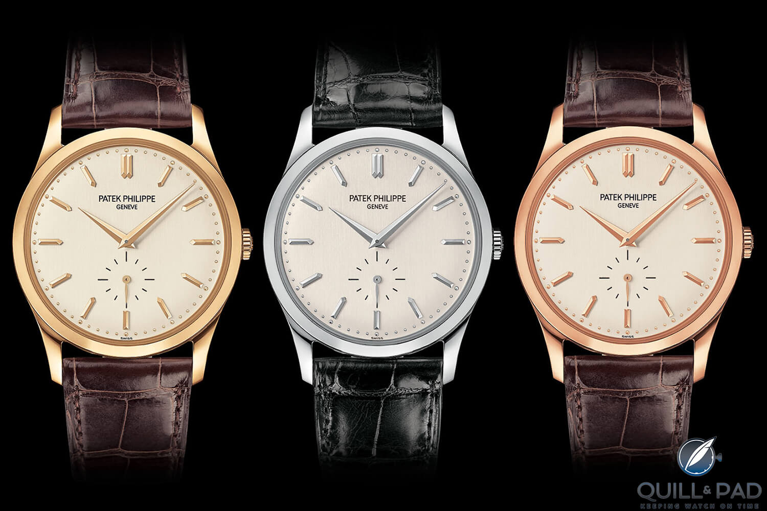 A variety of Patek Philippe Reference 5196 Calatravas