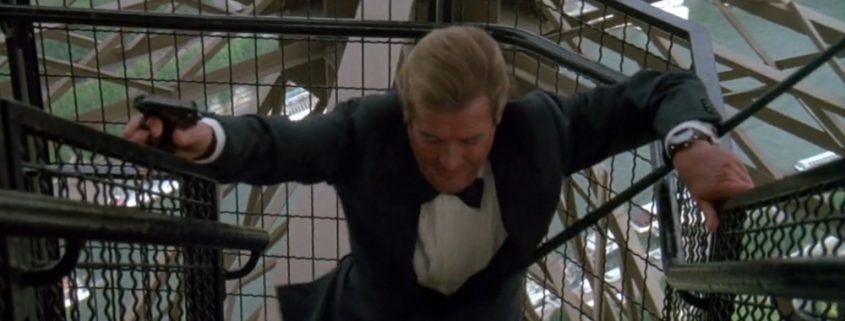 Roger Moore wearing Seiko Diver in A View To A Kill