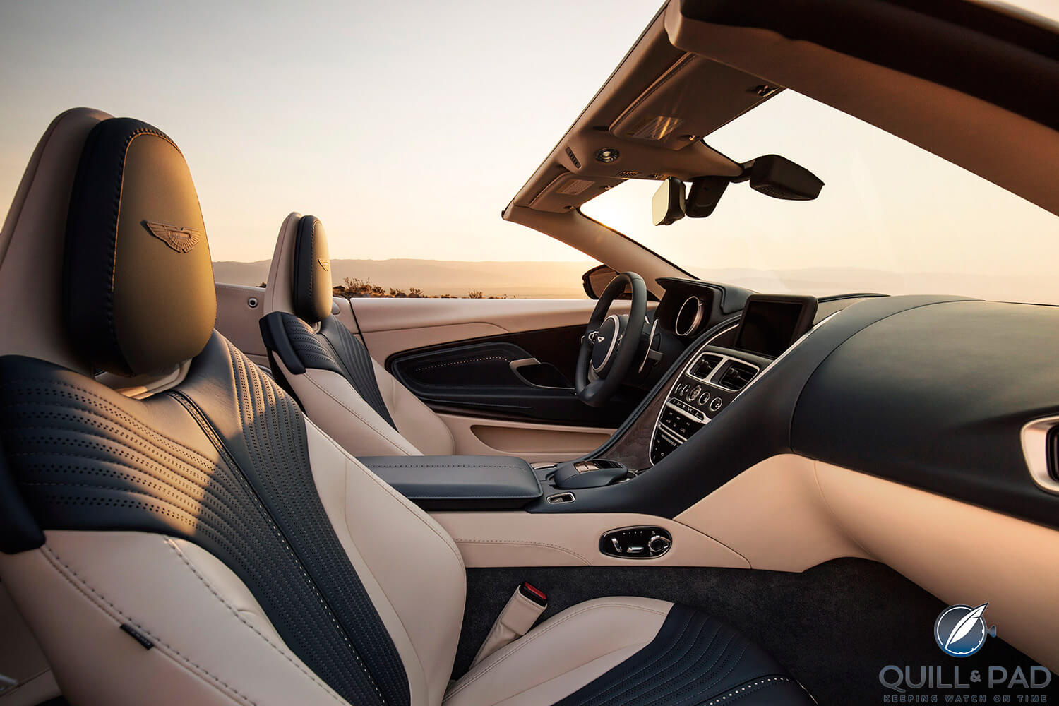 Aston Martin DB11 Volante coupe leather-rich interior