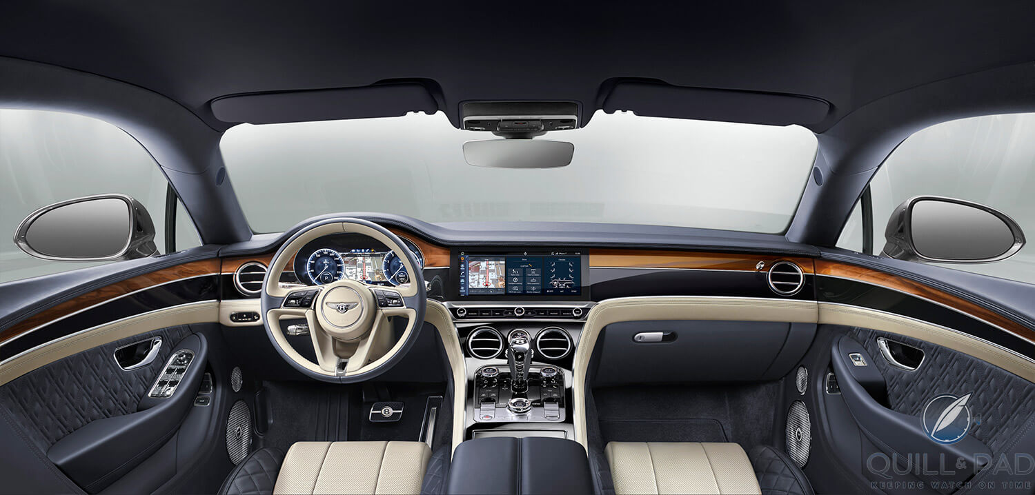 Sumptuous interior of the Bentley Continental GT 2018