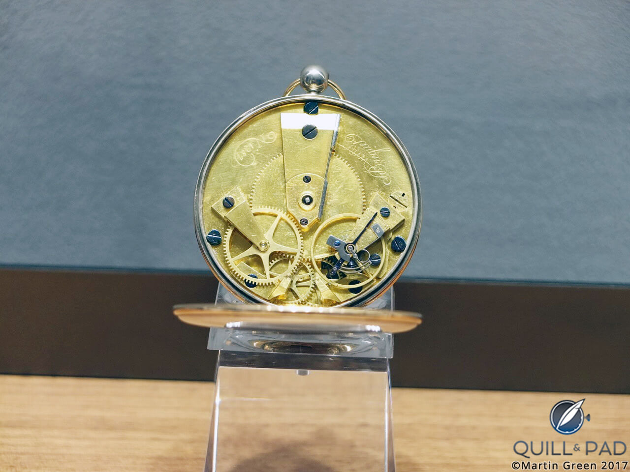 Historic Breguet pocket watch in the Breguet boutique on Place Vendôme, Paris