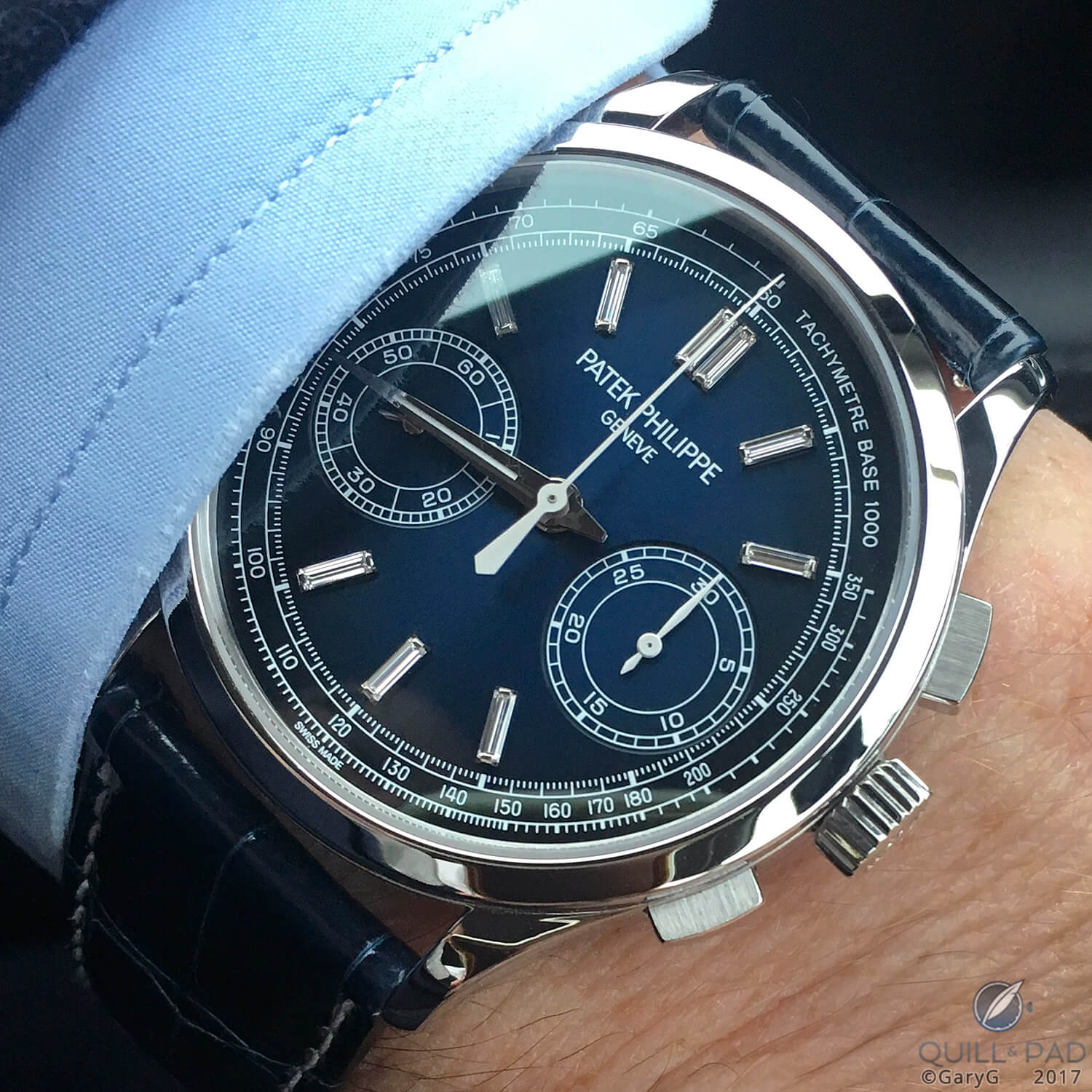 On the wrist: the author’s Patek Philippe Reference 5170P
