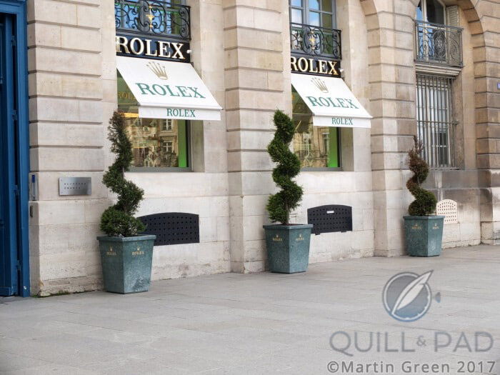 Rolex boutique on Place Vendôme