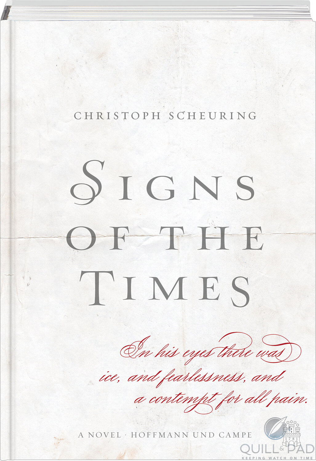Cover of the historical novel 'Signs of the Times' by Christoph Scheuring