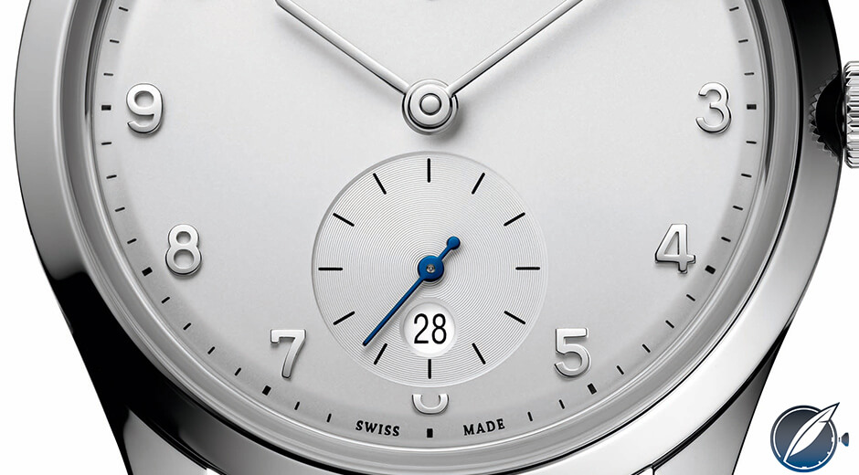 A close look at the dial details of the Ulysse Nardin Classico Paul David Nardin