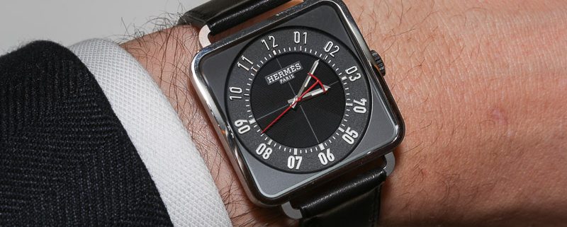 Hermès Carre H on the wrist