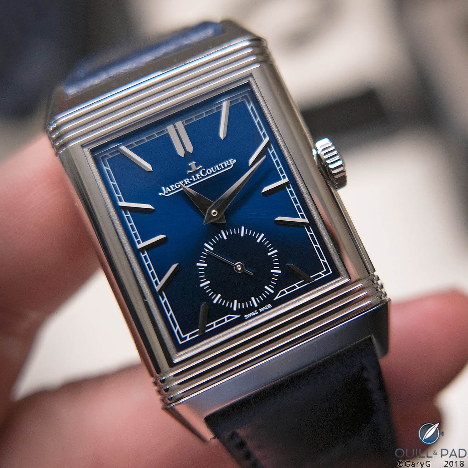 Jaeger-LeCoultre Reverso with blue dial