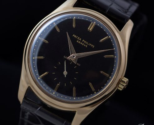 Classic looks: Patek Philippe Reference 2526 with black enamel dial