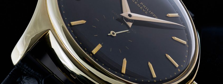Striking colors: Patek Philippe Ref. 2526 in yellow gold with black enamel dial