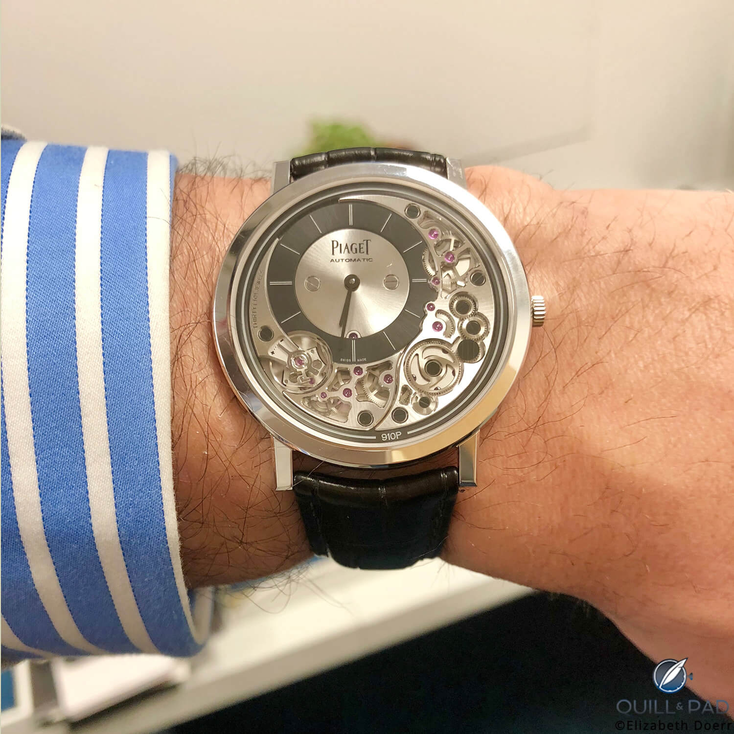 Piaget Altiplano Ultimate 910P on the wrist
