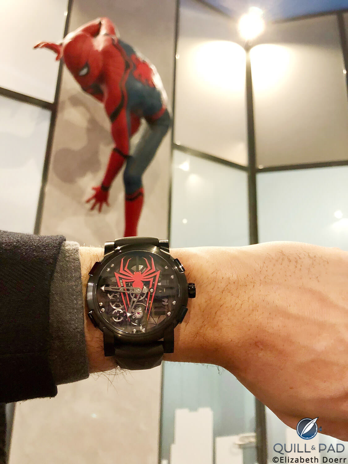 Romain Jerome Skylab Spider-man at the 2018 SIHH