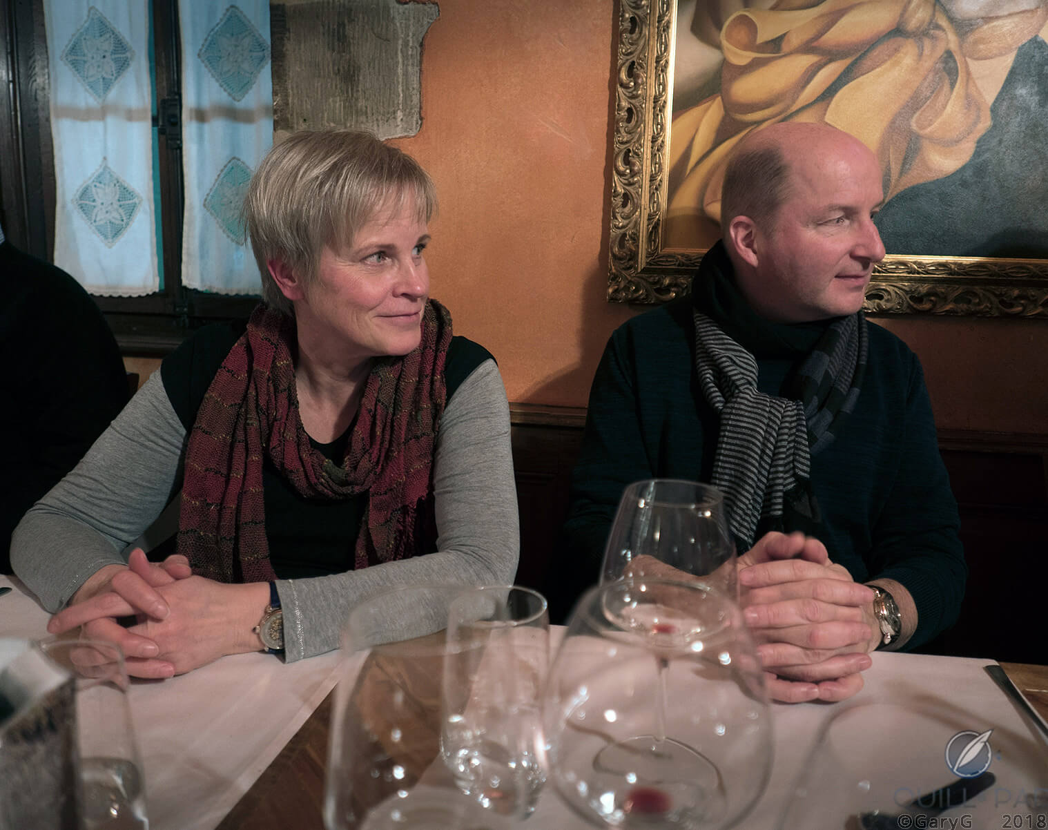 Terttu and Kari Voutilainen, NorCal collector pre-SIHH dinner, 2018
