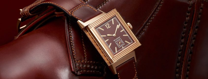 Jaeger-LeCoultre Grande Reverso Ultra-Thin 1931 with chocolate dial and complementary leather strap