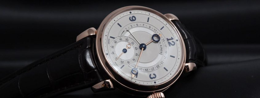 Kari Voutilainen 217 QRS in pink gold with light dial