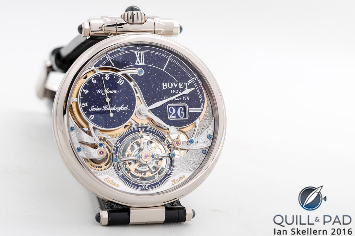 Bovet used aventurine elements to emphasize the beauty of its Virtuoso VIII from 2017