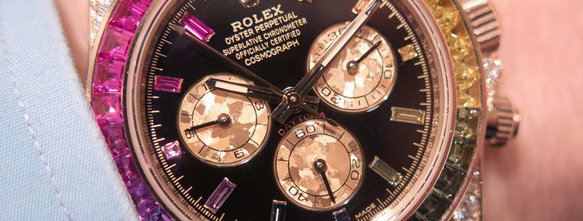 Not in GaryG’s collection: the Rolex Daytona 116595RBOW introduced at Baselworld 2018