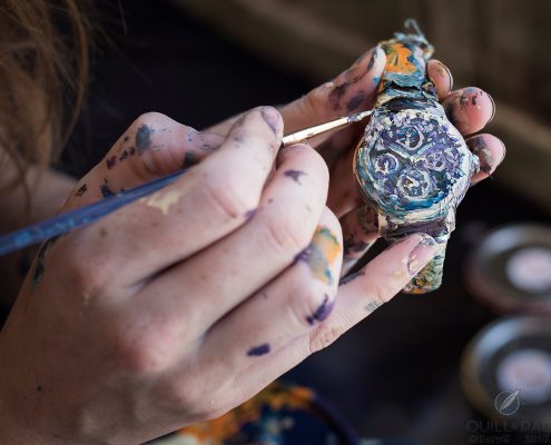 Attention to detail: Alexa Meade paints the Jules Audemars Equation of Time