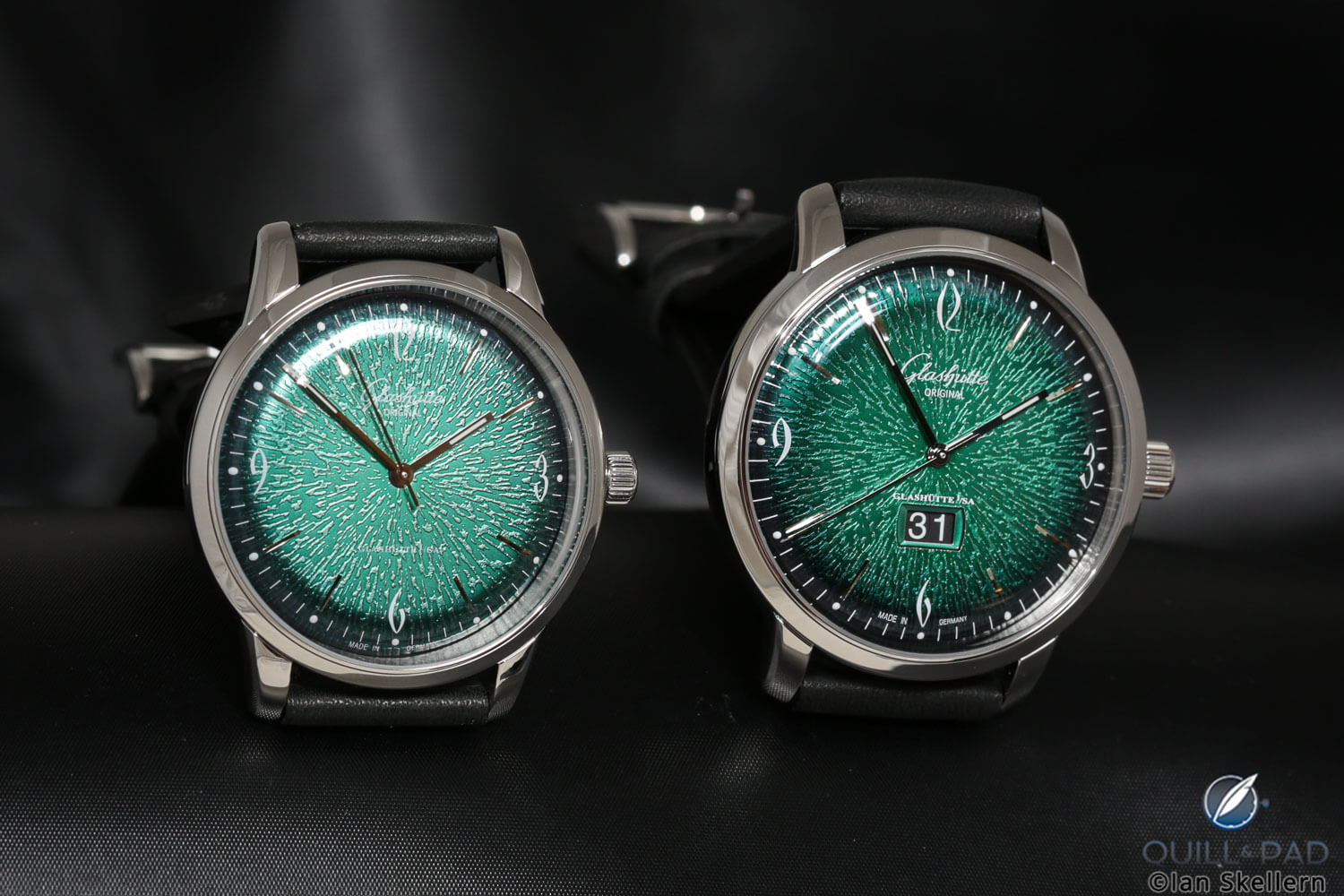 Glashütte Original Sixties Green with and without date