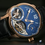 Greubel Forsey Quadruple Tourbillon in red gold with blue dial