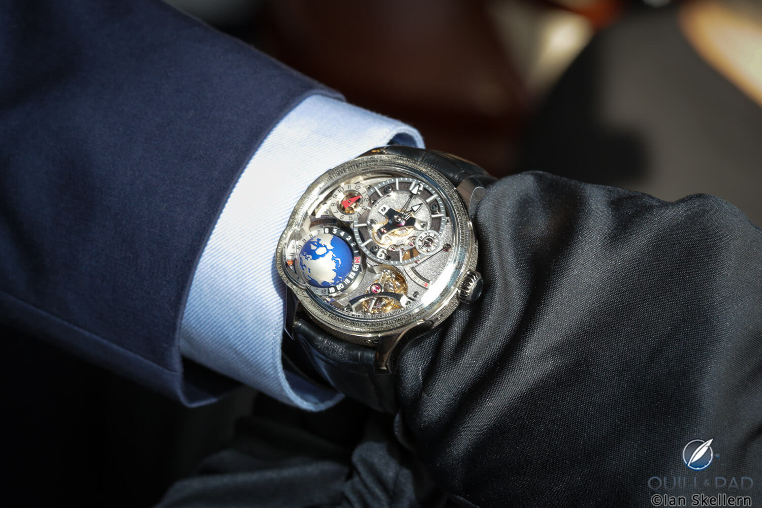 Greubel Forsey GMT Earth on the wrist (of Stephen Forsey)