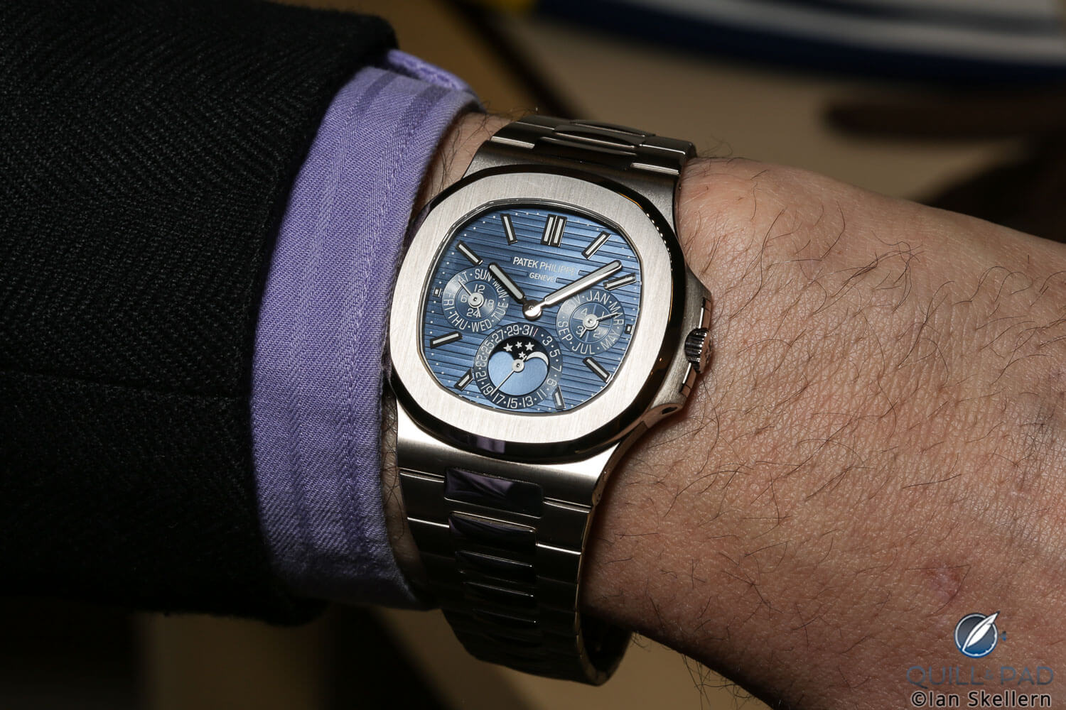 Patek Philippe Nautilus with blue dial